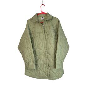 NWT Nike Oversized Fit Quilted Shirt Jacket Shacket Women L/XL